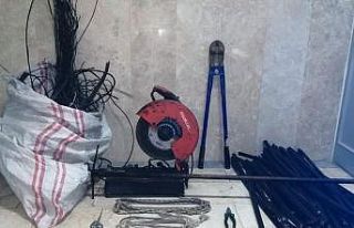 Kablo hırsızı son olayında JASAT timlerinden kaçamadı