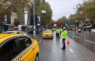 Kadıköy’de taksilere yönelik denetim