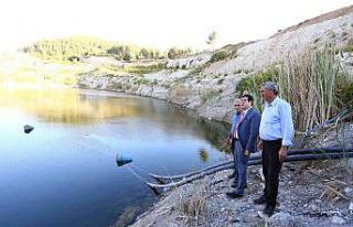 Kafaca ovasında Bin dekar su ile buluştu