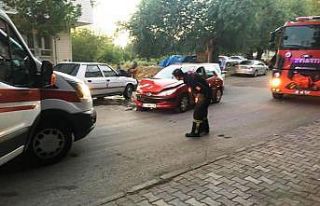 Kahta’da trafik kazası: 2 yaralı