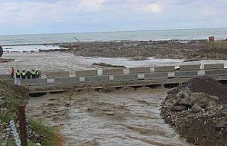 Kastamonu ile Sinop’u birbirine bağlayan geçici...