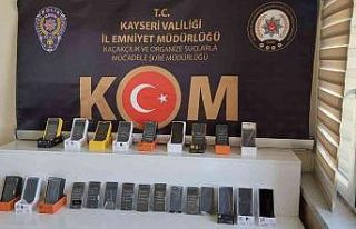 Kayseri’de telefon kaçakçısı 1 şahıs yakalandı
