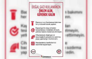 Kayserigaz’dan ‘güvenli doğalgaz kullanım’...