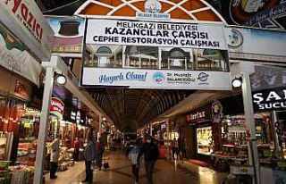 Kazancılar Çarşısı’nda restorasyon çalışması...
