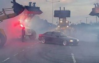 Kepçelerin arasında drift yapmak pahalıya patladı