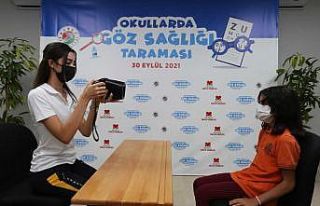 Kepez’de 25 bin öğrenciye göz taraması