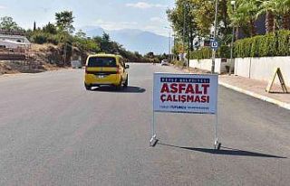 Kepez’de asfalt çalışması