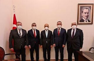 Kilis heyeti Bakan Elvan ile bir araya geldi