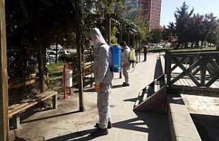 Kırıkkale Belediyesi’nden dezenfekte çalışmaları