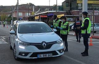 Kırklareli’nde droneli trafik denetimi