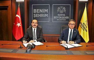 Konya Büyükşehir Belediyesi genç itfaiyeciler...