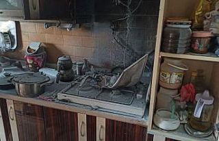 Kopan elektrik telleri yangın çıkardı