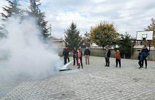 Kulu’da yangın tatbikatı gerçekleştirildi