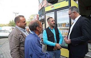 Kuş, esnaf ve vatandaş ziyaretlerini sürdürüyor