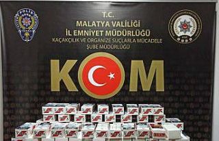 Malatya’da 100 bin adet makaron ele geçirildi