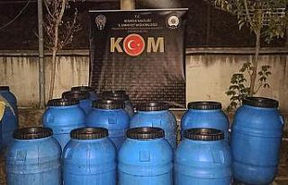 Manisa’da 3 ton 200 litre kaçak şarap ele geçirildi