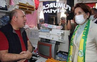 Meral Akşener esnafın nabzını tuttu