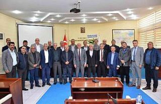 Merkez köy muhtarlarından, Başkan Sözen’e ziyaret