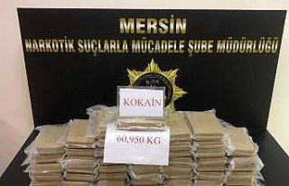 Mersin Limanında 60 kilo kokain ele geçirildi