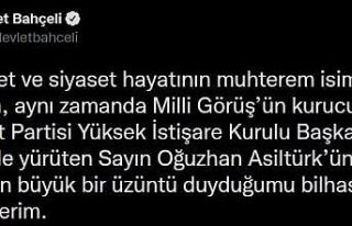 MHP lideri Bahçeli: “Milli Görüş’ün kurucularından...
