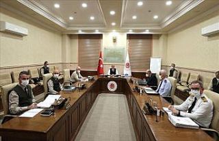 Millî Savunma Bakanı Hulusi Akar, video telekonferans...