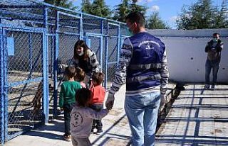 Minik öğrenciler patili dostları unutmadı