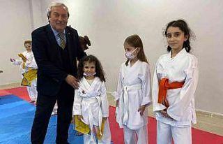 Minikler kuşak heyecanı yaşadı