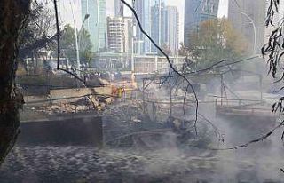 MTA bahçesindeki yangın kontrol altına alındı