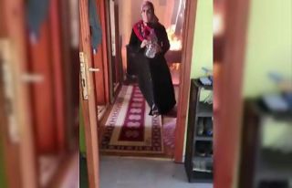 Müstakil evdeki yangın paniği böyle görüntülendi