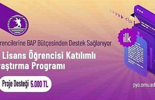 OMÜ’den proje üreten lisans öğrencilerine maddi...