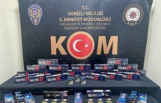 Onlarca paket kaçak sigara yakalandı