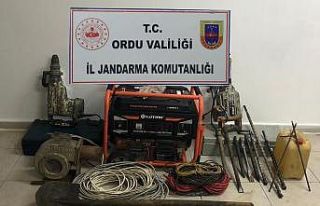 Ordu’da kaçak defineye suçüstü