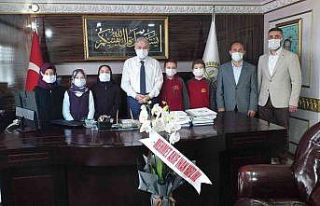 Ortaokul öğrencileri Müftü Can’ı ziyaret etti