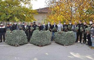 (ÖZEL) Çiftçilere dağıtılan 120 bin lavanta...