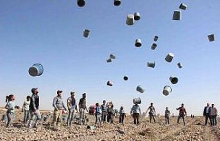 Patates hasadı kova fırlatmayla başladı