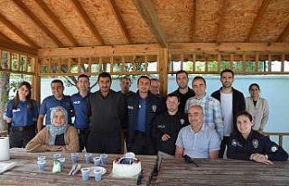 Polisten down sendromlu Ömer’e doğum günü sürprizi