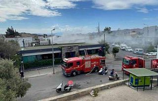 Restoranın bacasında yangın çıktı