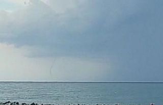 Samandağ açıklarında hortum