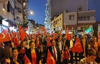 Samandağ’da fener alayı düzenlendi