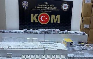 Samsun’da 2 bin 113 adet kaçak telefon aksesuarları...