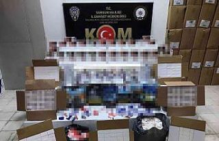Samsun’da paketler halinde kaçak sigara mamulleri...