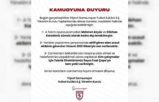 Samsunspor’da Mehmet Akyüz ve Gökhan Karadeniz...