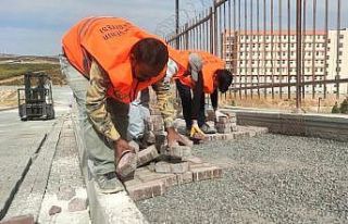 Şanlıurfa’da parke çalışmaları sürüyor