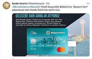 Sardis Ödülleri belli oldu: Başkent Kart’a altın...