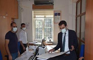 Sason Kaymakamı Mete, kurumlarda incelemelerde bulundu