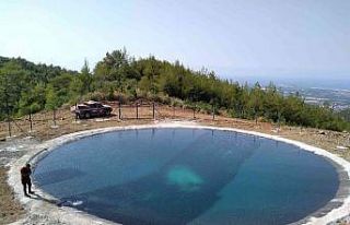 Sekiz yangın havuzu yapıldı