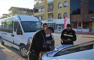 Servis araçlarına şafak denetimi