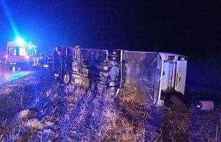 Sivas’ta otobüs kazası: 25 yaralı