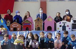 Sokak hayvanları için yuva yaptılar