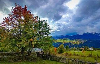 Sonbaharın gelişi ile sakin şehir Şavşat’ta...